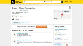 Import Glass Corporation 2641 S Maple Ave, Fresno, CA 93725 - YP ...