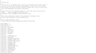 robots.txt # # This file is to prevent the crawling and indexing of certain ...