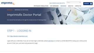 ImprimisRx Doctor Portal - Imprimis Pharmaceuticals