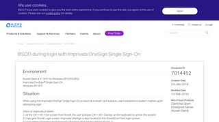 BSOD during login with Imprivata OneSign Single Sign-On