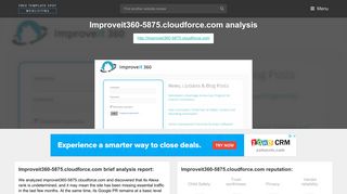Improveit 360 5875 Cloudforce. Salesforce - Customer Secure Login ...