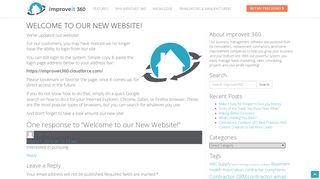 Welcome to our New Website! | improveit360