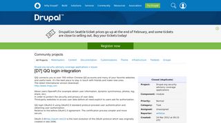 [D7] QQ login integration [#1497394] | Drupal.org