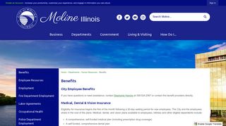 Benefits | City of Moline, IL - Official Website