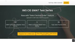 IMS CIE GMAT Test Series - 15 full length online GMAT practice tests