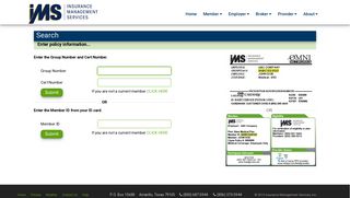 Search - IMS (Insurance Management Services)
