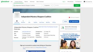 Working at Independent Mystery Shoppers Coalition | Glassdoor