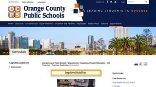 Curriculum - Orange County Public Schools