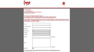 Email Help Desk | IMS Portal