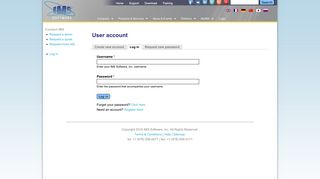 User account | IMS Software, Inc.