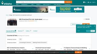 IMS Proschool Pvt Ltd, Hyderabad - Courses, Placement Reviews ...