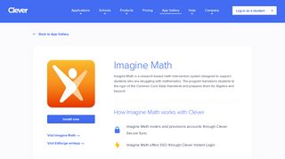 Imagine Math - Clever application gallery | Clever