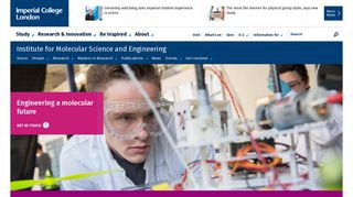 Institute for Molecular Science and Engineering | Imperial College ...