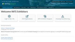 Welcome Exhibitors | International Manufacturing ... - IMTS 2018