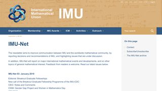 IMU-Net | International Mathematical Union (IMU)