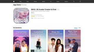 IMVU: 3D Avatar Creator & Chat on the App Store - iTunes - Apple