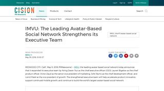 IMVU: The Leading Avatar-Based Social Network Strengthens its ...