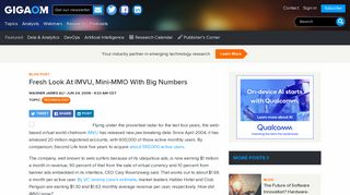 Gigaom | Fresh Look At IMVU, Mini-MMO With Big Numbers