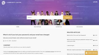 What to do if you lost your password, and your email was ... - IMVU