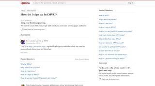 How to sign up in IMVU - Quora