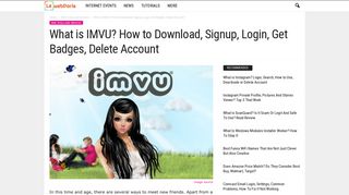 What Is IMVU? How To Download, Signup, Login, Get Badges, Delete ...