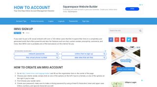 IMVU Sign Up: How to Create an IMVU Account | How To Account