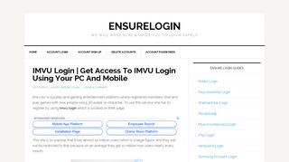 IMVU Login | Login To IMVU Account To Play And For 3d Chat
