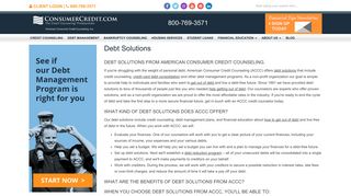 Debt Solutions - Consumercredit.com