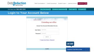 View Your Account - Debt Reduction Services