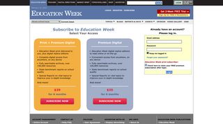 Education Week: Login