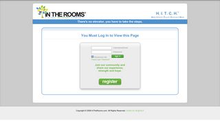 You Must Log In to View this Page - In The Rooms