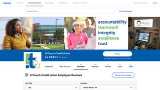 Working at InTouch Credit Union: Employee Reviews | Indeed.com