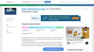 Access login.intouchmvc.com. In Touch MVC - Customer Login