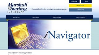 iNavigator Training Videos | Marshall & Sterling Insurance