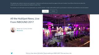 All the HubSpot News, Live From INBOUND 2017 - HubSpot Blog