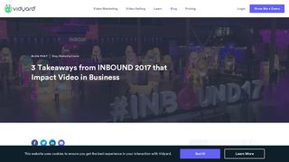 3 Takeaways from INBOUND 2017 that Impact Video in Business