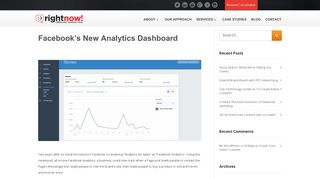Facebook's New Analytics Dashboard - Right Now Inbound Marketing