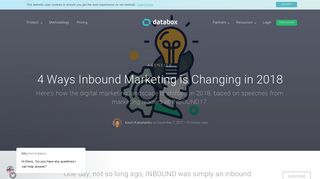 4 Ways Inbound Marketing is Changing in 2018 | Databox Blog