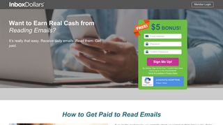 Get Paid Cash to Read Emails - $5 Signup Bonus - InboxDollars