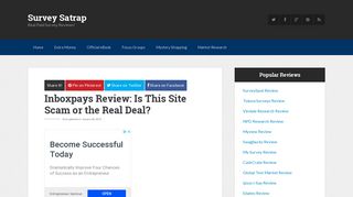 Inboxpays Review: Is This Site Scam or the Real Deal? | SurveySatrap
