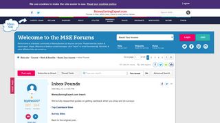 Inbox Pounds - MoneySavingExpert.com Forums