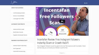 Incentafan Review: Free Instagram Followers ... - Jason Whaling