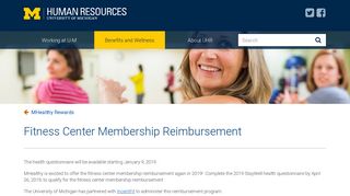 Fitness Center Membership Reimbursement | Human Resources ...