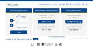 Client Login - InCharge Debt Solutions
