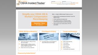 J. J. Keller's OSHA Incident Tracker - Powered by KellerOnline®
