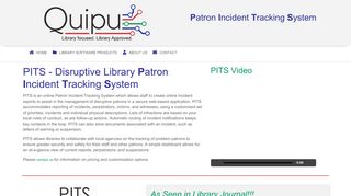 PITS - Patron Incident Tracking System - Quipu Group