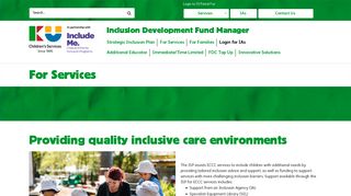 Inclusion Development Fund Manager - For Services