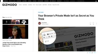 Your Browser's Private Mode Isn't as Secret as You Think - Gizmodo