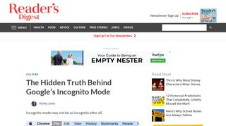 The Truth About Google's Incognito Mode | Reader's Digest
