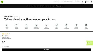 File Taxes Online – Online Tax Filing Products | H&R Block®